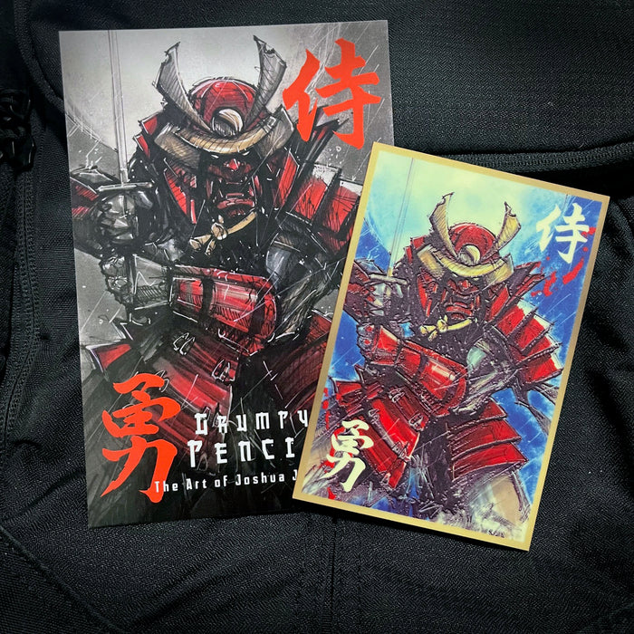 Grumpy Samurai Glow Acrylic Patch