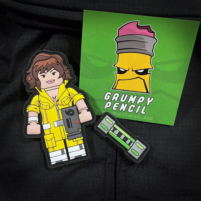 April Brick Fig Pvc Patch set