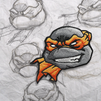 Grumpy Turtles v2 Embroidery Patch 2025