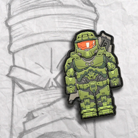 Grumpy Brick Fig Green Chief Pvc Patch