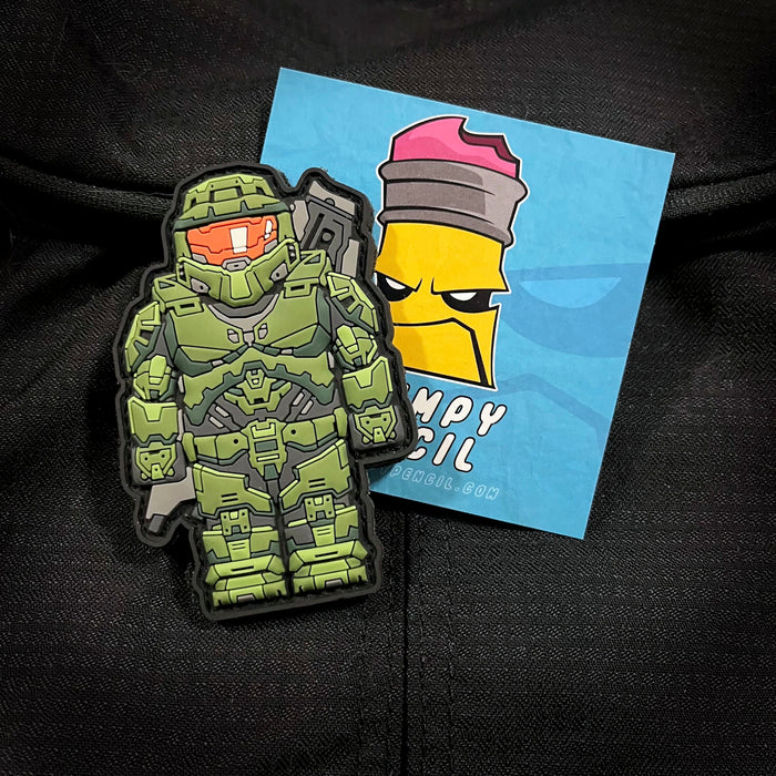 Grumpy Brick Fig Green Chief Pvc Patch