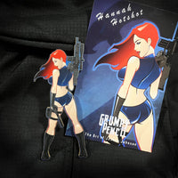 Hannah Hotshot Pin up Glow Acrylic Patch