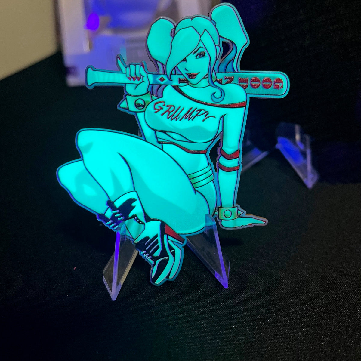 Harlequin v2 Pin Up Glow Acrylic Patch
