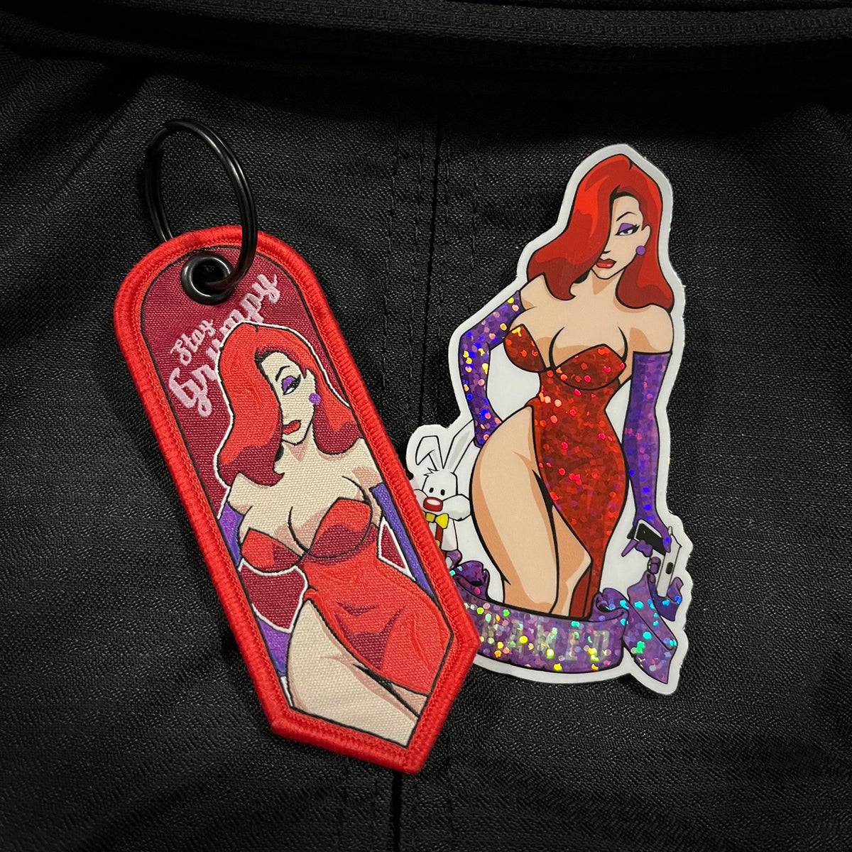 "Jess" Pin Up Grumpy Keychain