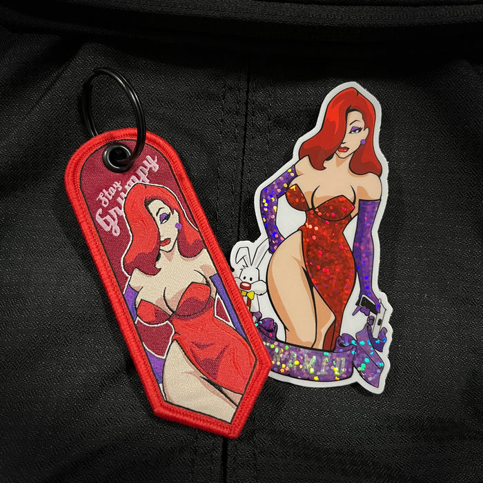 "Jess" Pin Up Grumpy Keychain