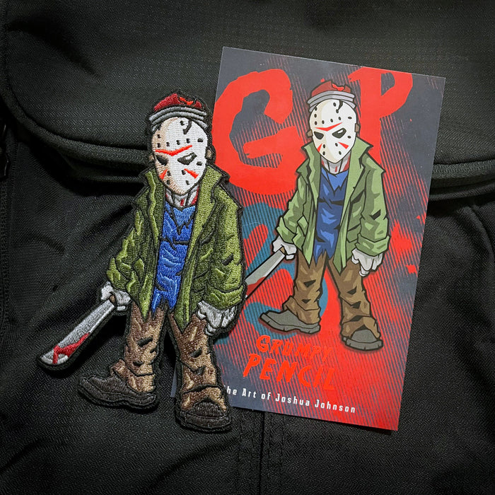Grumpy Jason V Embroidery Patch