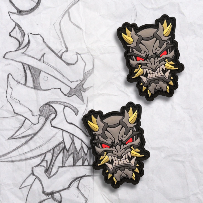 Grumpy Mini Berserker Oni, PVC Patch set