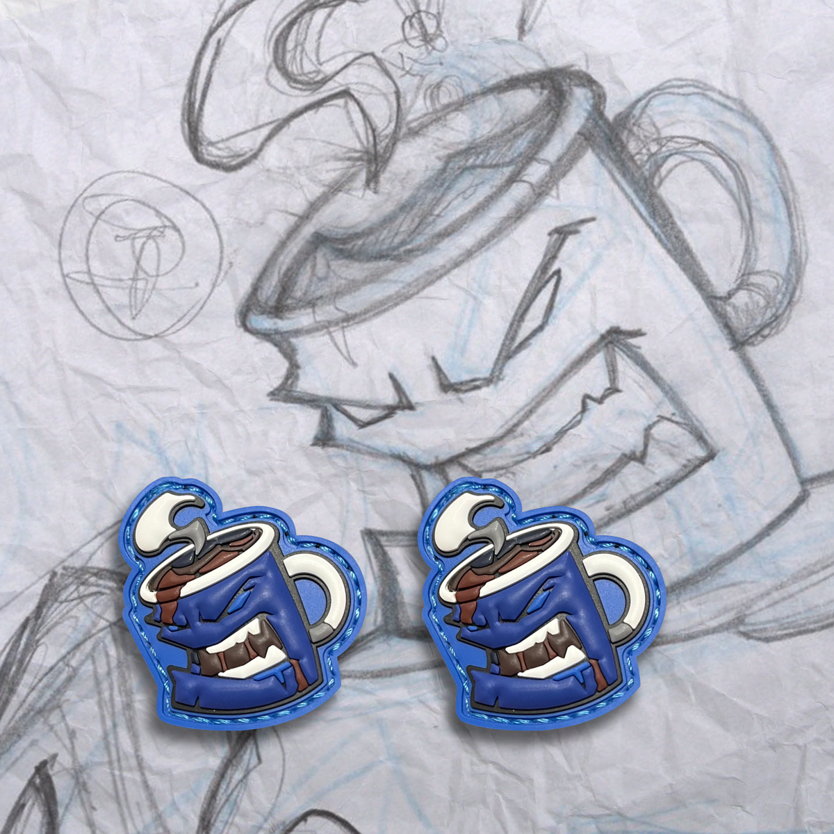 Mini Grumpy Mug PVC Patch