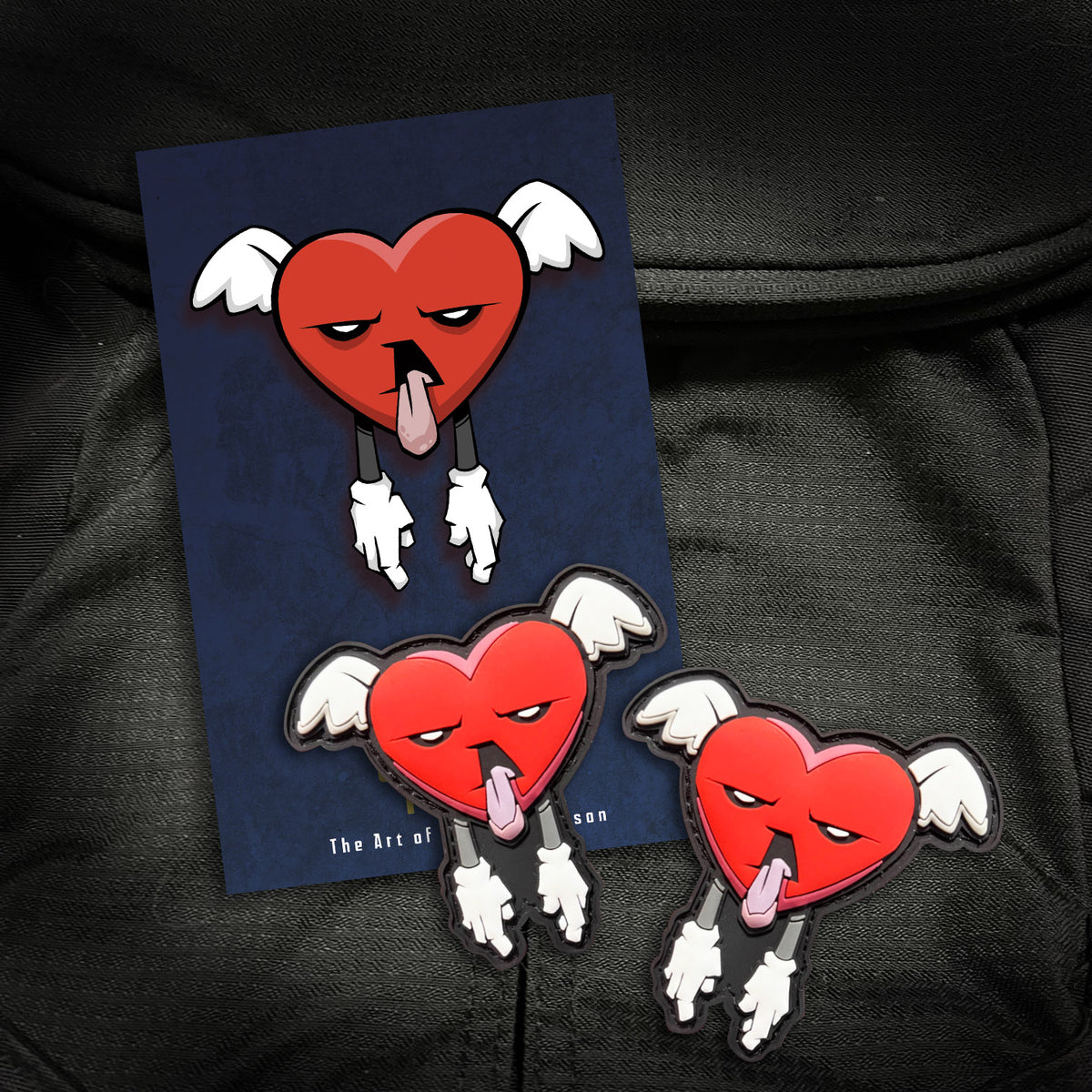 Sad Hearts Pvc Patch set