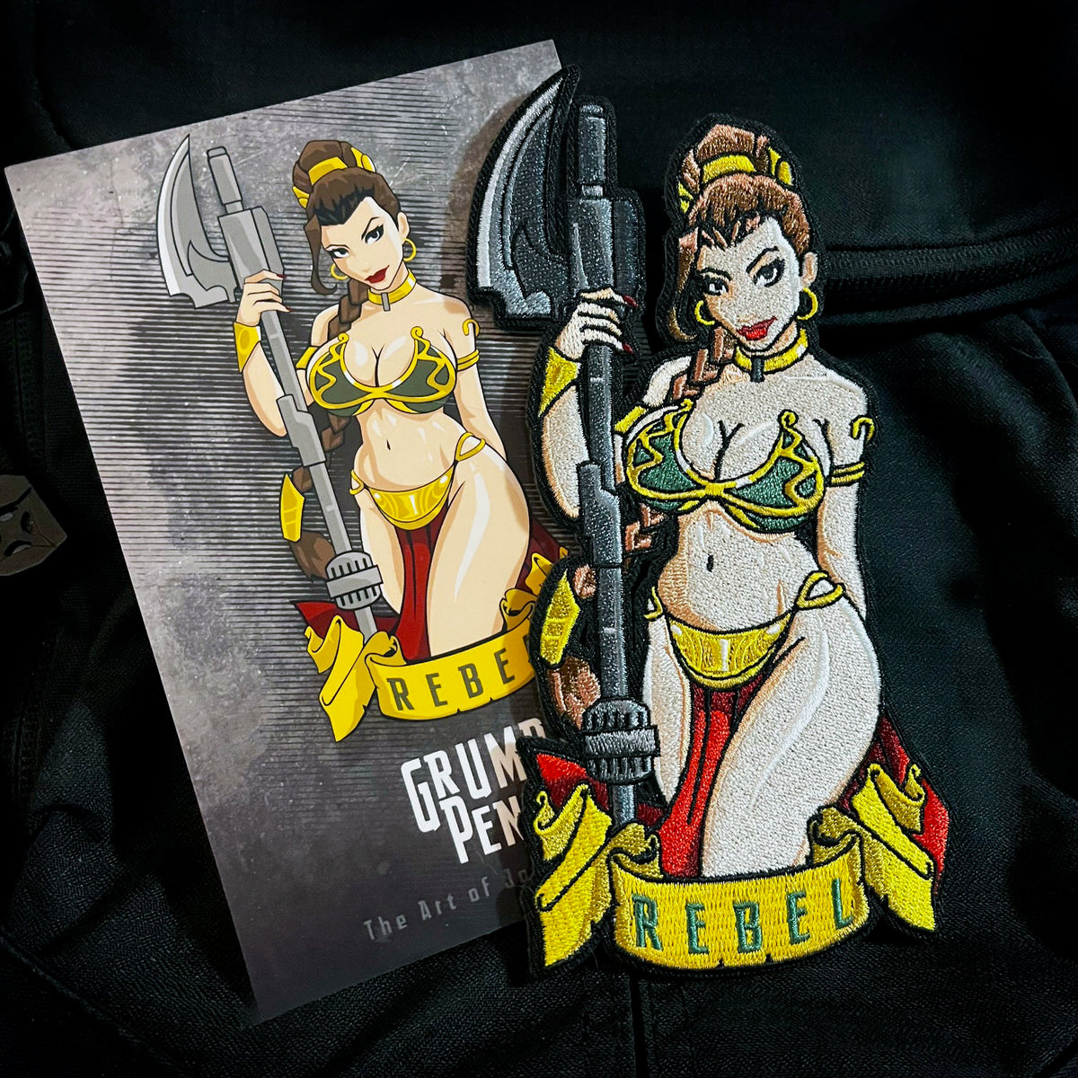 Rebel Pin up Embroidery Patch