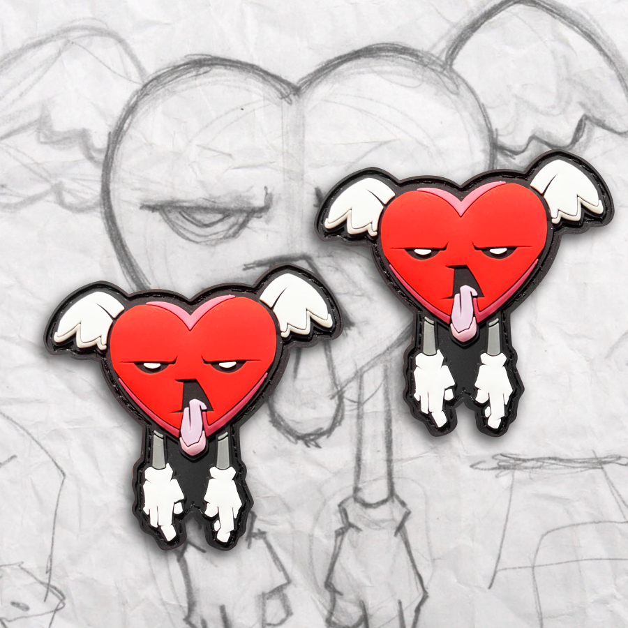 Sad Hearts Pvc Patch set