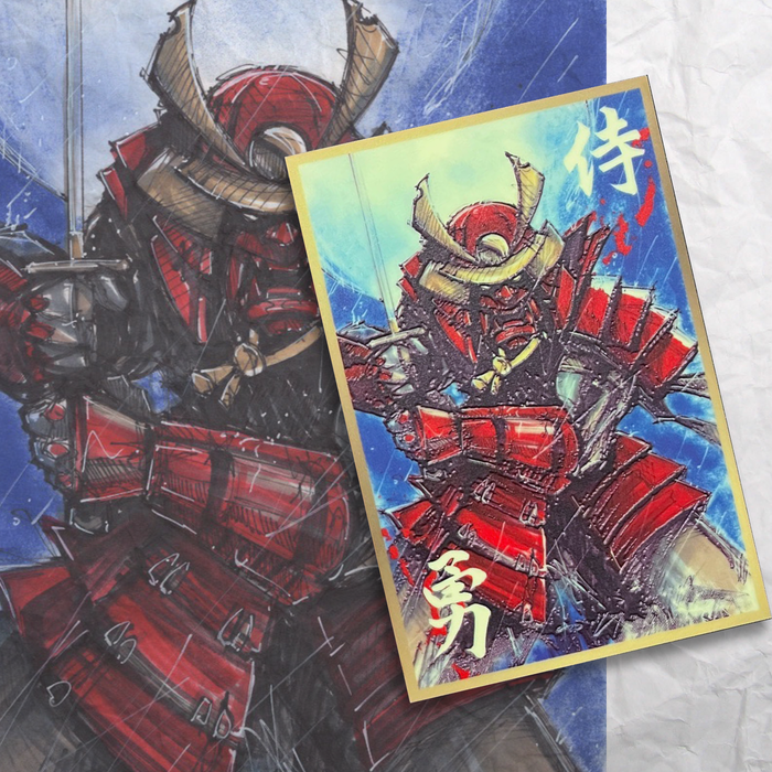 Grumpy Samurai Glow Acrylic Patch