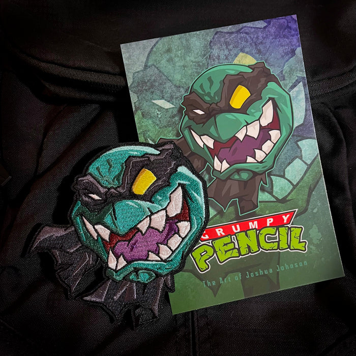 Grumpy Slash Embroidery Patch