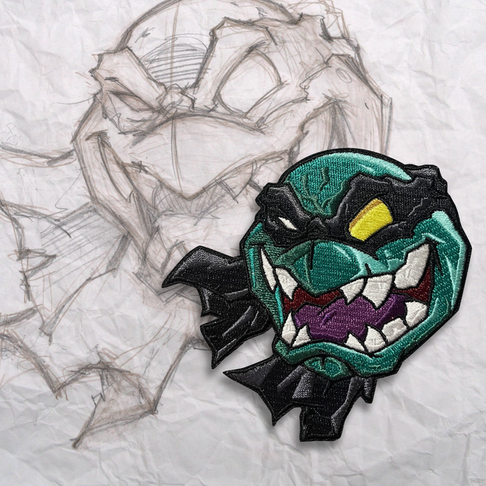 Grumpy Slash Embroidery Patch
