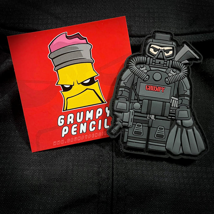 Modern Diver Brick Fig Pvc Patch
