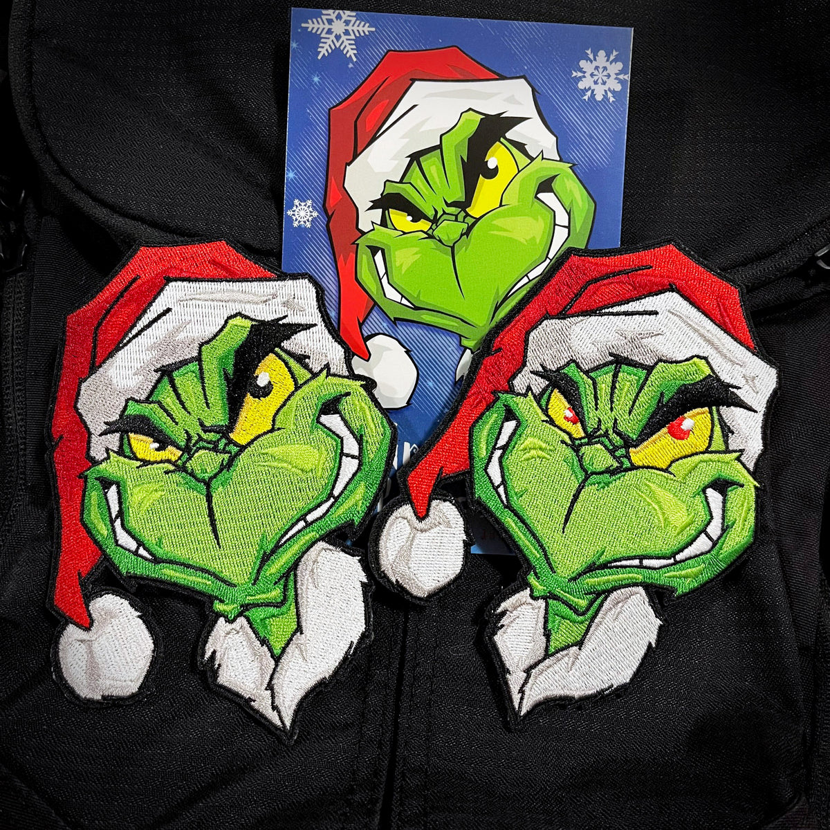 Grumpy Grinch Embroidery Patch