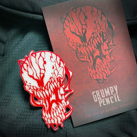 Grumpy Glow RED Acrylic Patch