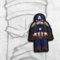 Grumpy Brick fig America PVC Patch