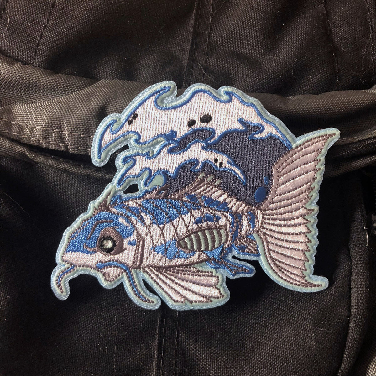 Ghost Koi Embroidery Patch