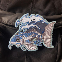 Ghost Koi Embroidery Patch