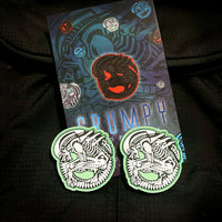 Mini Glow Alien PVC Patch set