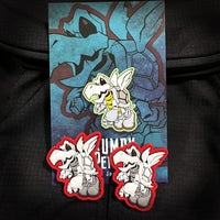 Dark Grumpy Bones, Mini PVC Patch set
