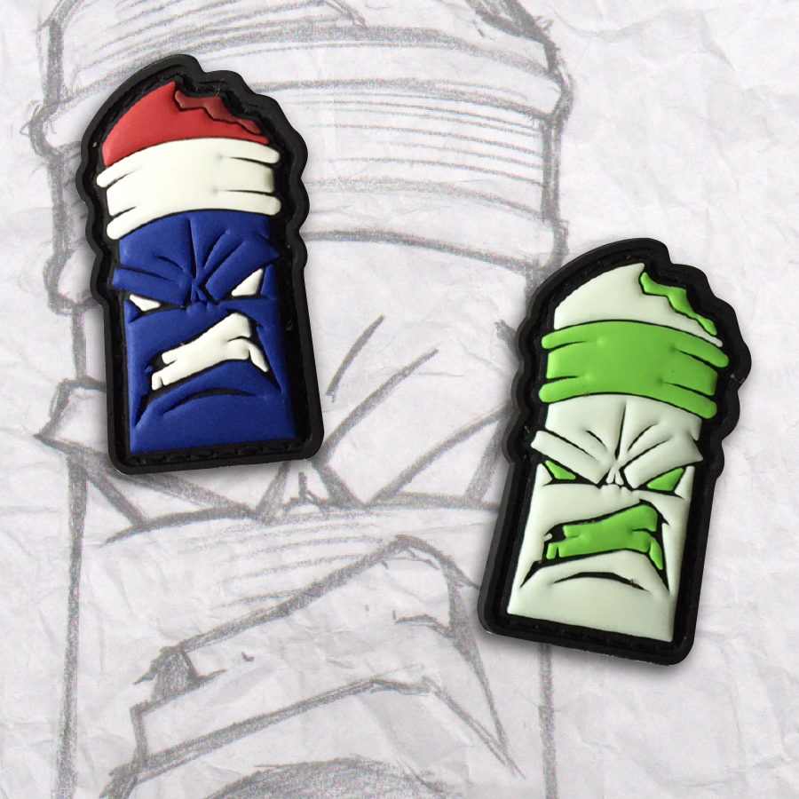 Mini Army Men V2, PVC Patch set – Grumpy Pencil