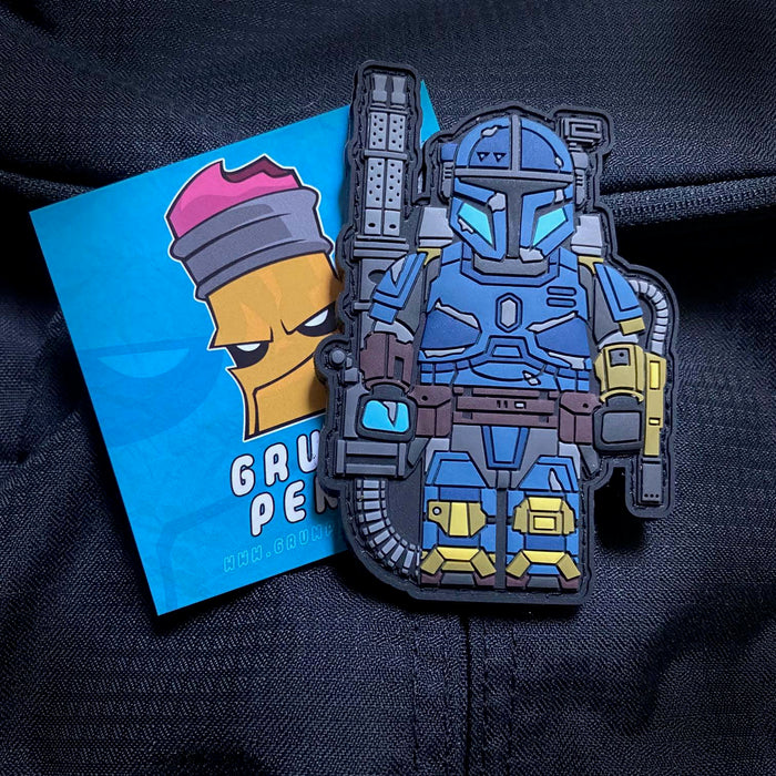 Grumpy Brick fig Heavy Artillery Pvc Patch