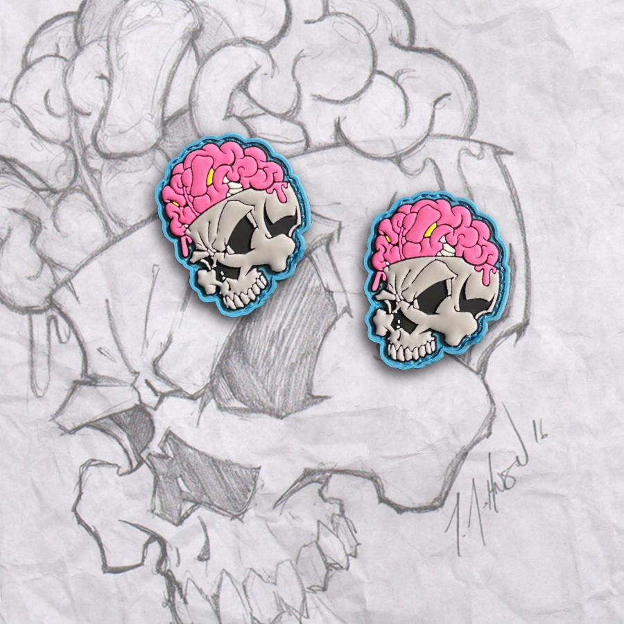 Tiny Numbskull Pink, PVC Patch set