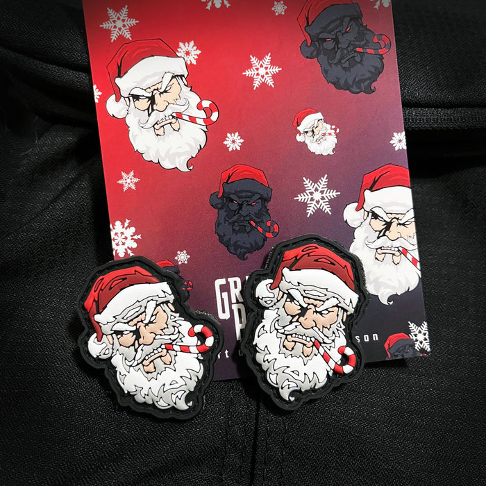 Grumpy Mini Santa, PVC Patch set