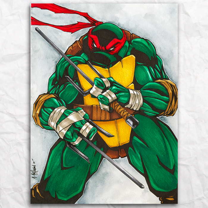 TMNT Raphael Original Artwork