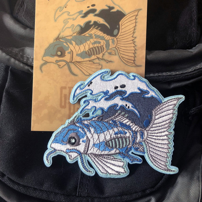 Ghost Koi Embroidery Patch