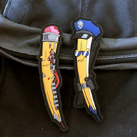 ON SALE! Grumpy Terminator Pencil PVC Patch Set