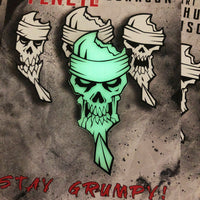 Grumpy Glow Skull Pencil v1 Patch