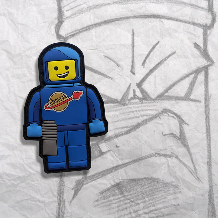 Spaceman Brick Fig Pvc Patch