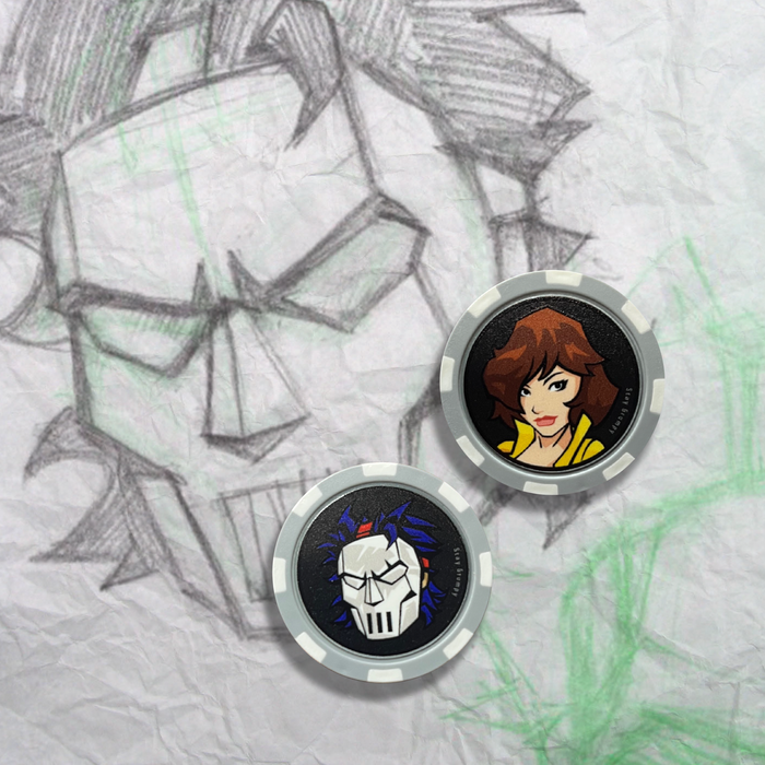 Grumpy Casey Poker Chip