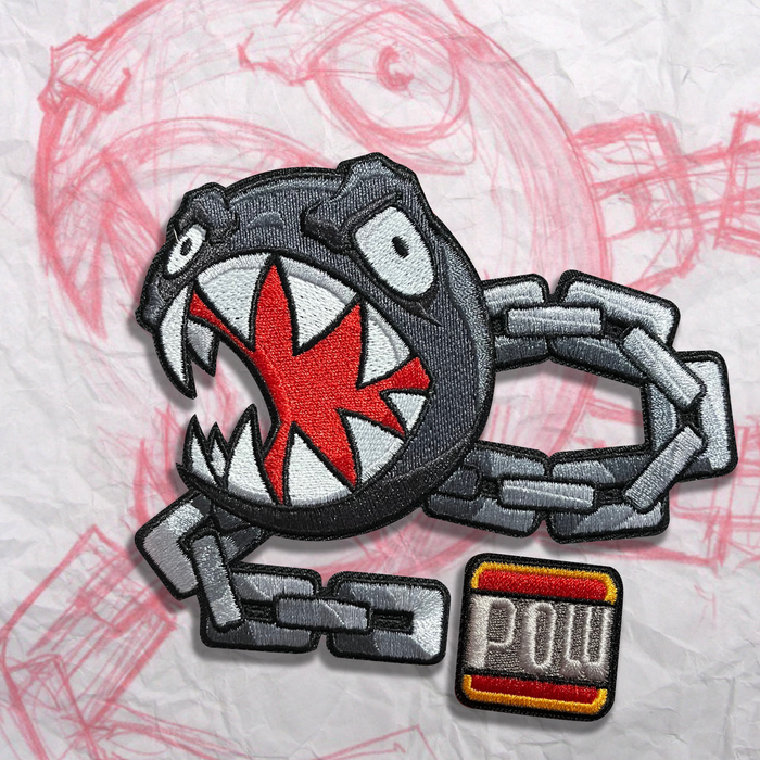 Grumpy Chomp Embroidery Patch Set