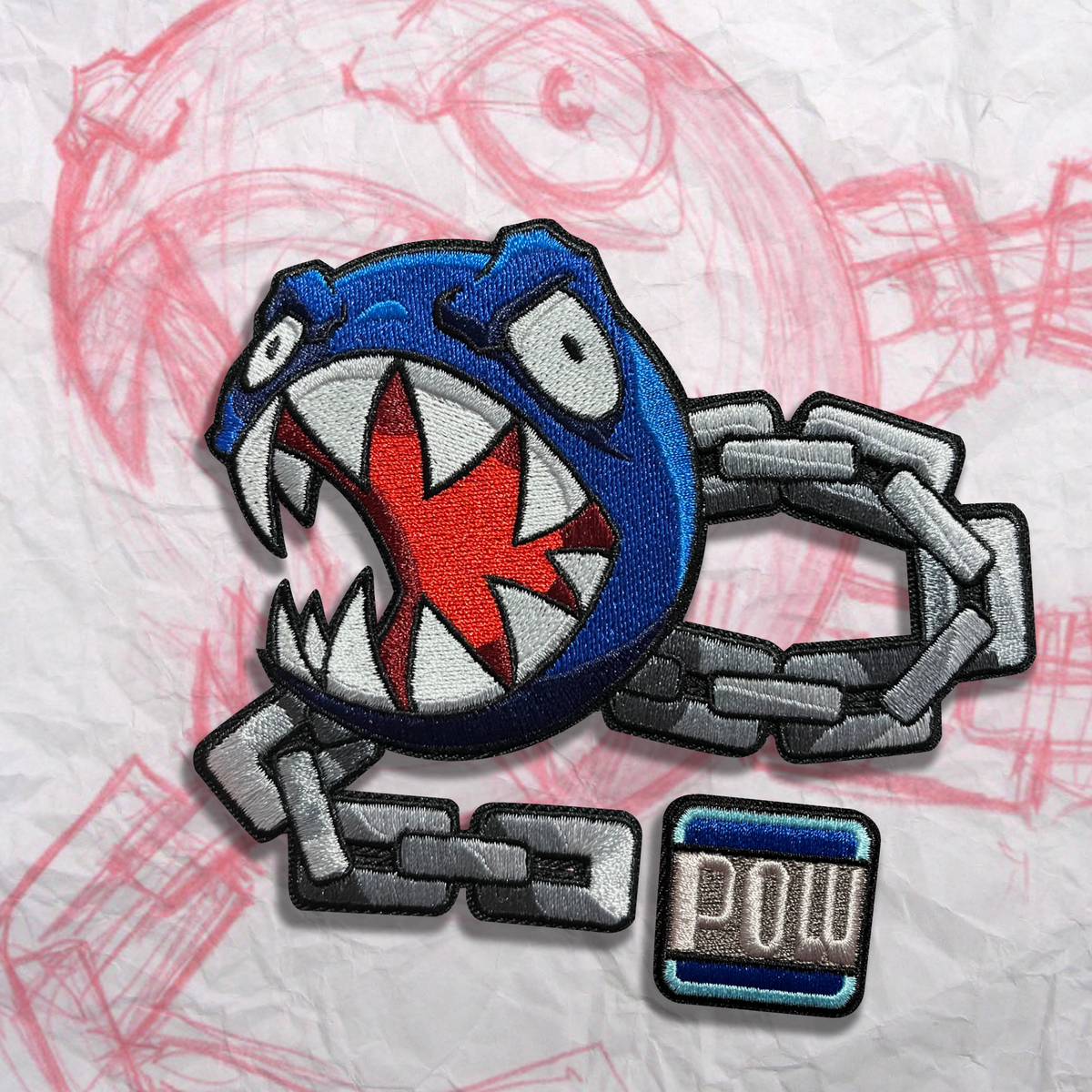 Grumpy Chomp Embroidery Patch Set