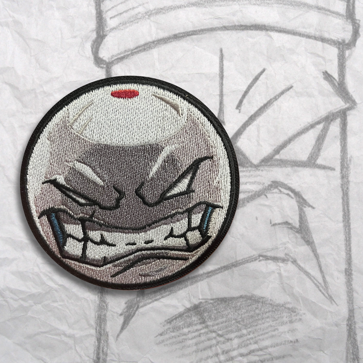 Grumpy 8-Ball embroidery Patch