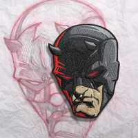 "The man with no fear" Grumpy Embroidery Patch