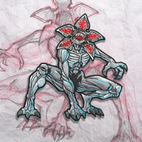 Grumpy Demogorgan Embroidery Patch