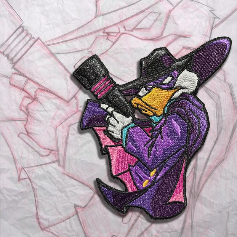 Grumpy Darkwing Shooter Embroidery Patch