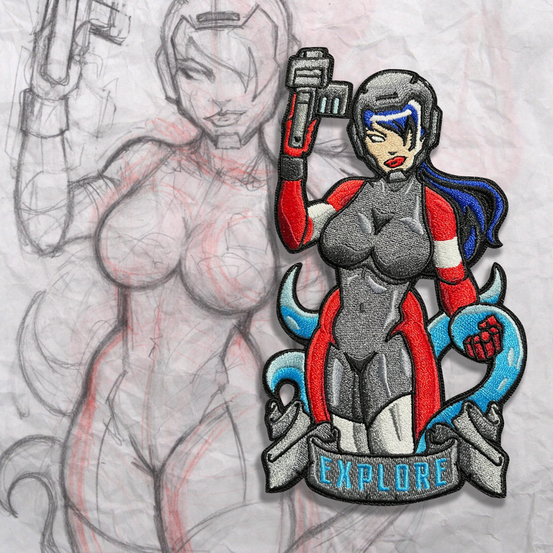 Explore V2 Pin Up Embroidery Patch