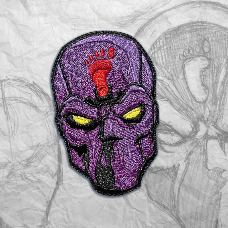 Grumpy Foot Ninja Embroidery Patch