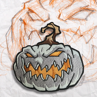 Grumpy O-Lantern 2026 Embroidery Patch