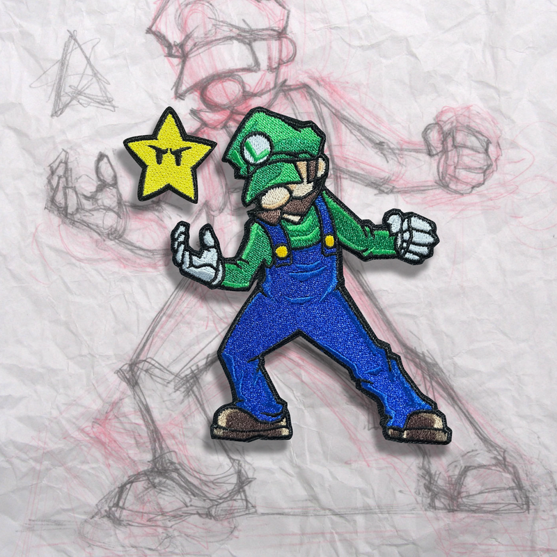 Grumpy Green Plumber Embroidery Patch
