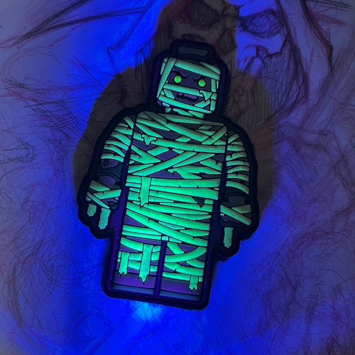 Grumpy Mummy Brick Fig PVC Patch