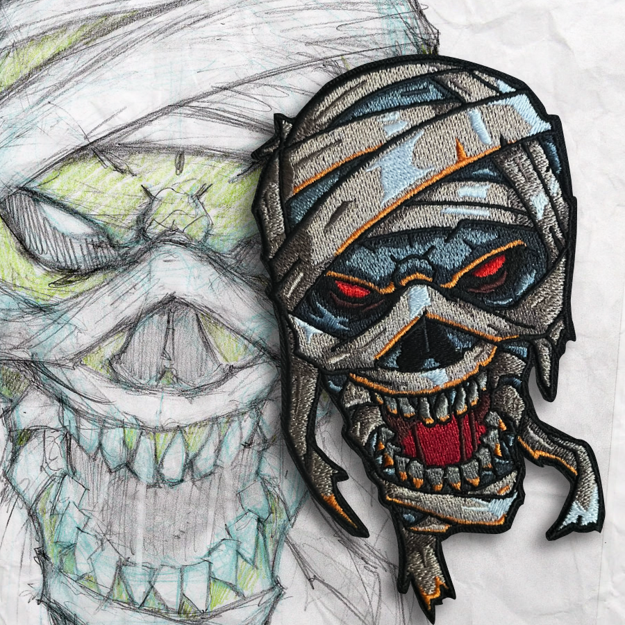 Grumpy Mummy Embroidery Patch