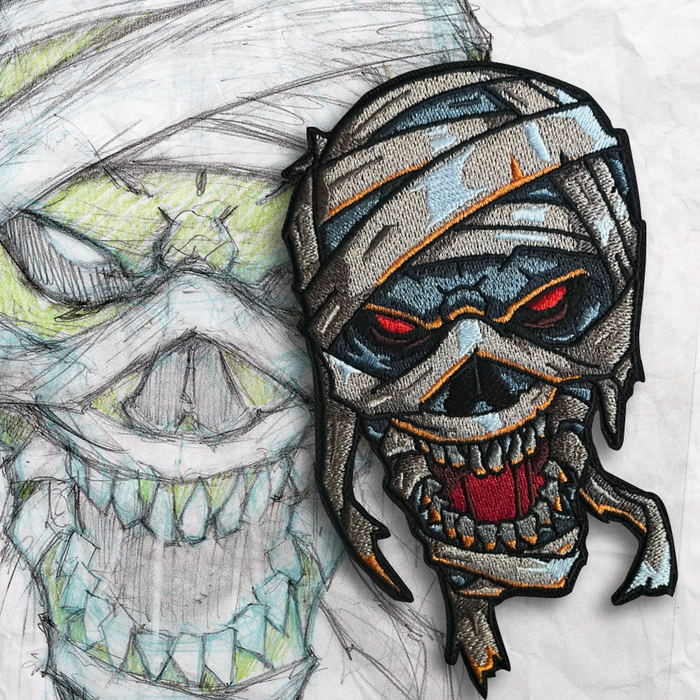 Grumpy Mummy Embroidery Patch