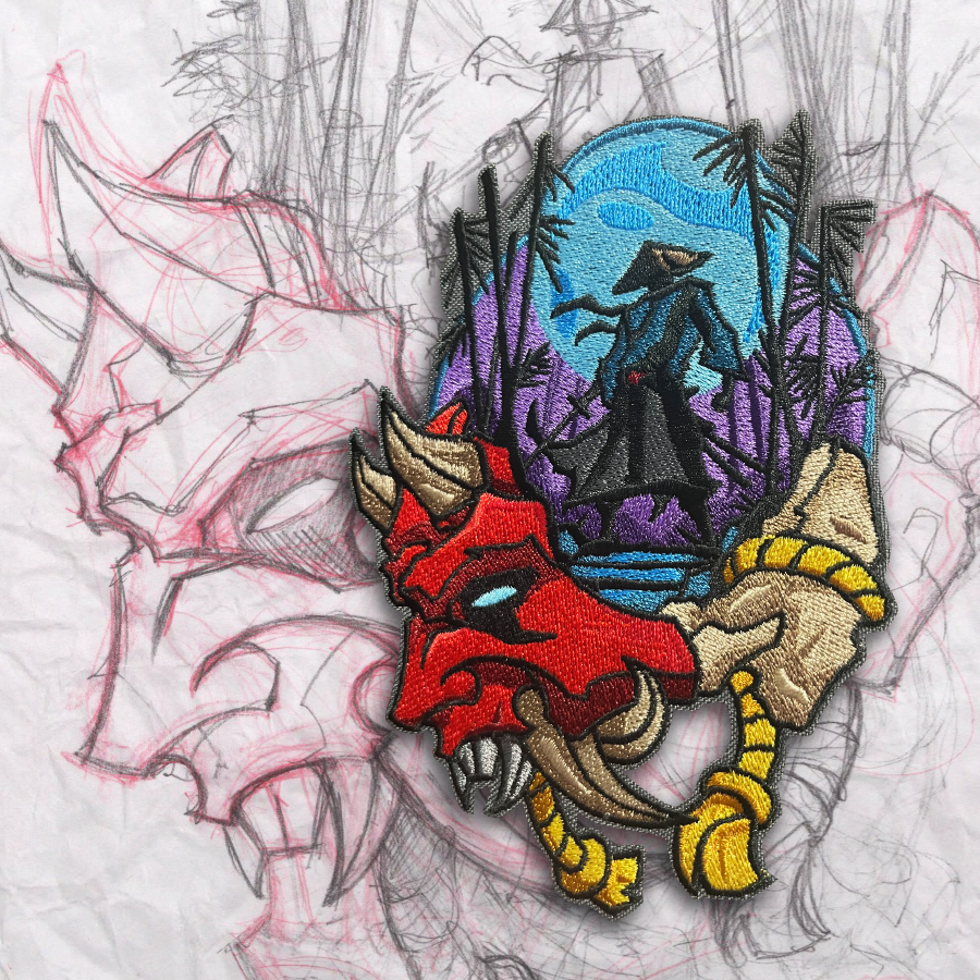 Oni Minds Eye Embroidery Patch